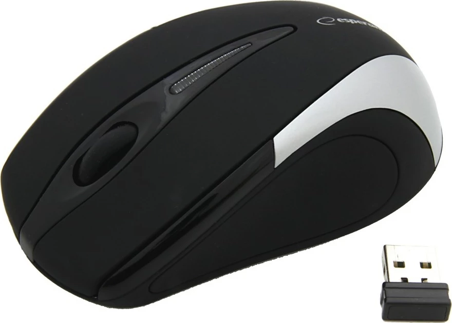 Maus wireless Esperanza ANTARES EM101S, optik, USB Nano Receiver, i zi