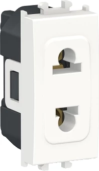 Prizë njëfazore, 1M, e bardhë, seria Easy Styl - Schneider