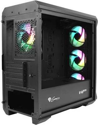 Kasë Genesis Irid 503 V2 Micro Tower me ARGB, USB 3.0, e zezë