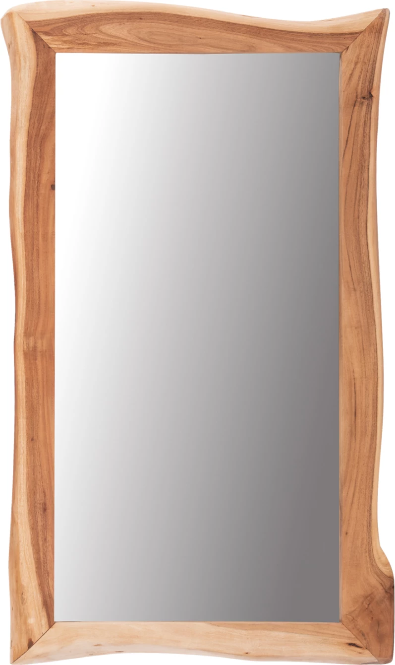 Pasqyrë muri ZION, dru akacie, ngjyrë natyrale e çelët, FH8186.21, 140x80x4 cm