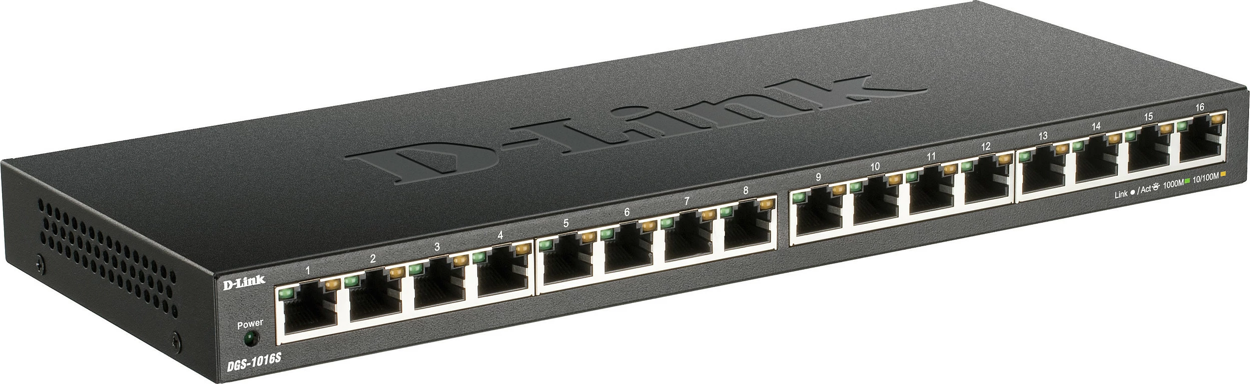 Switch D-Link DGS-1016S, Gigabit Ethernet, 16 porte, i zi