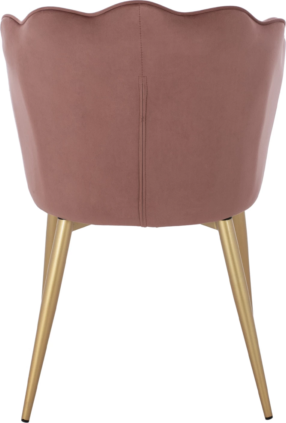 Karrige FH8737.02 kadife ngjyrë mollë e kalbur me kornizë metali ngjyrë ari 48x48x85 cm, set prej 2 copë