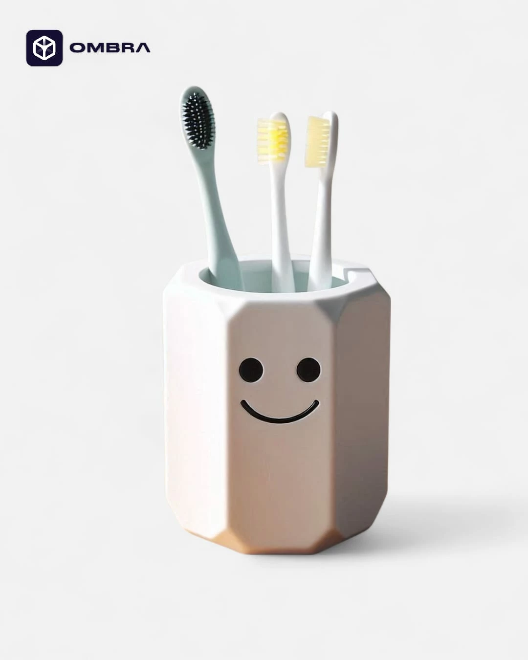 Mbajtëse Brushave Dhëmbësh “Smile Cup” - e bardhe