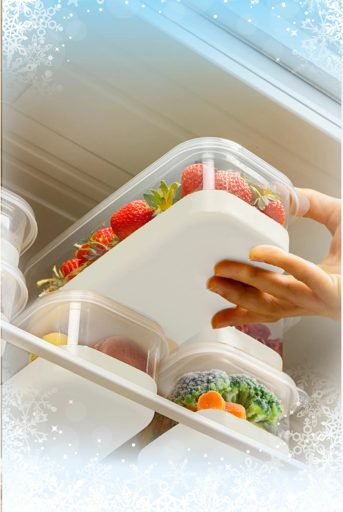 Set organizues për frigorifer (14 copë), Hermia, 8A4B2C, ngjyrë gri