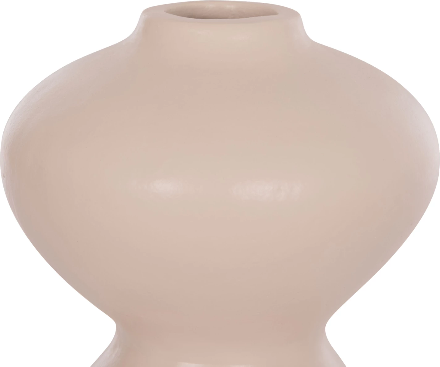 Vazo dekorative tavoline NELLY, terrakotë, ngjyrë krem e bardhë, FH4669.02, 22x35cm