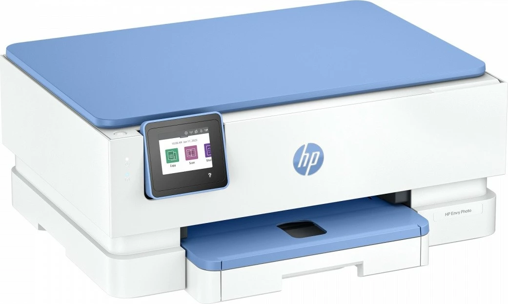 Multifunksionale, HP, Envy Photo 7231 (B6JW3B), A4, print/scan/kopje, duplex automatik, ekran me prekje, blu e bardhë