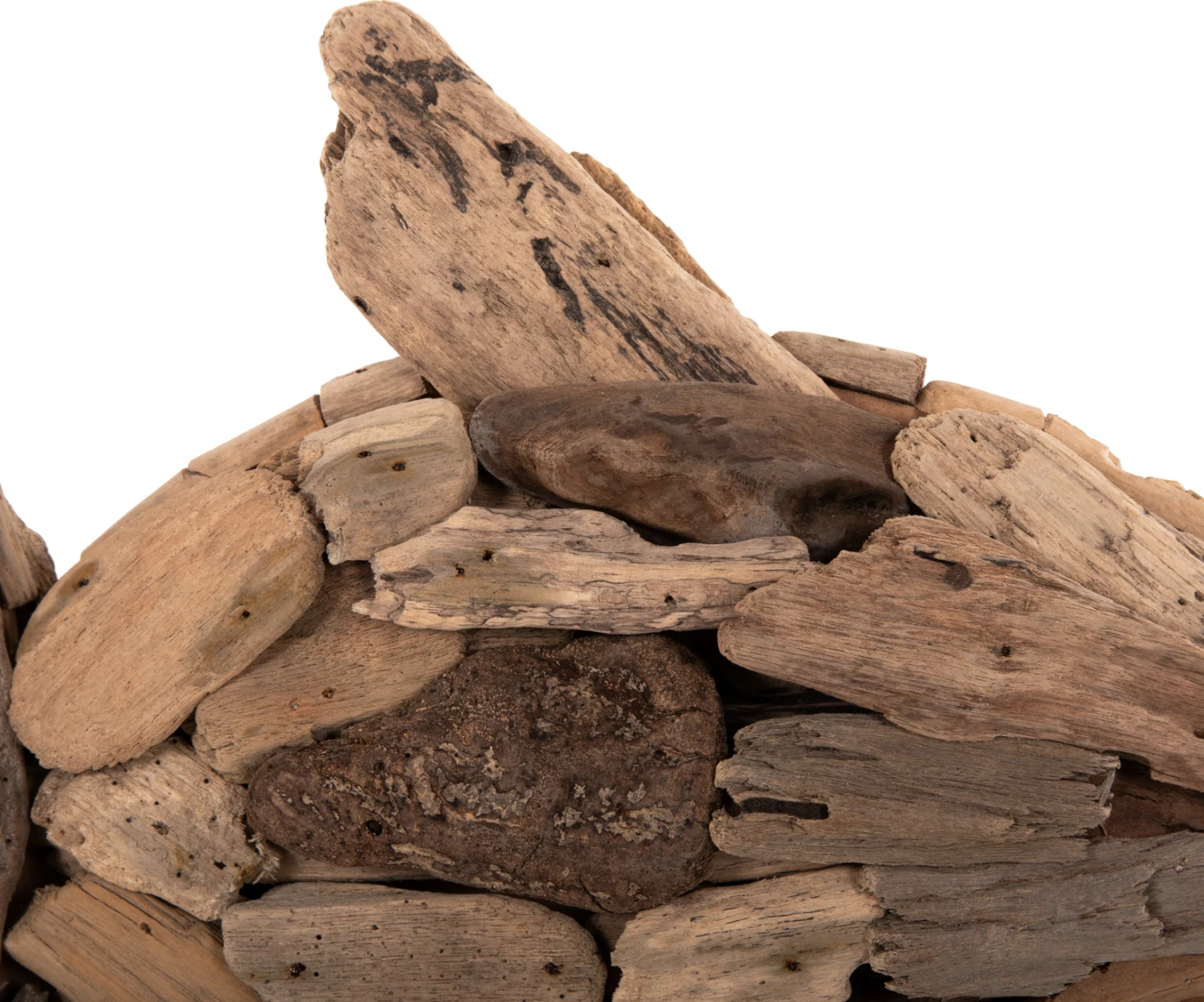 Dekor tavoline peshk, FH4271, dru natyral, 40x12x40 cm