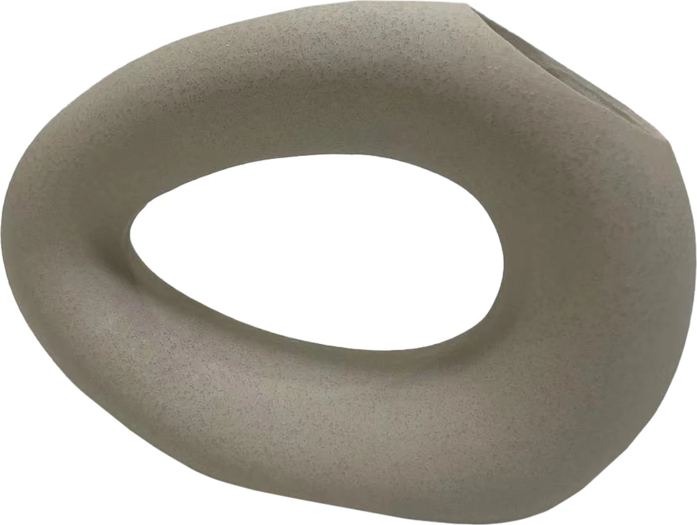 Dekor tavoline qeramike eliptike FH4645.01 ngjyrë e bardhë me kristalizim 23x8x15.5 cm