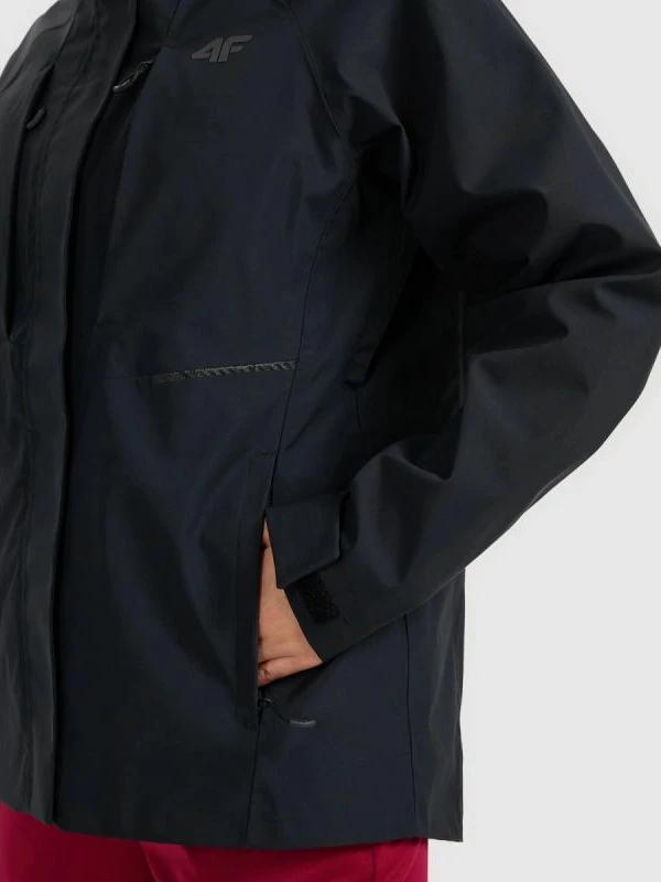 Jakne trekking për femra 4f, e zezë