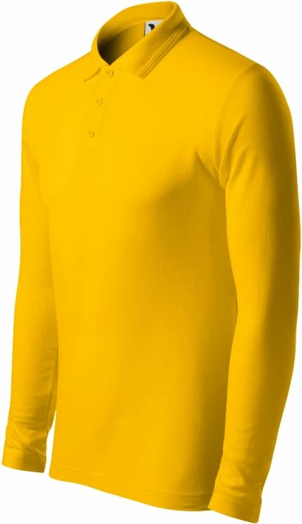 Maicë polo me mëngë të gjata për meshkuj Malfini, e verdhë