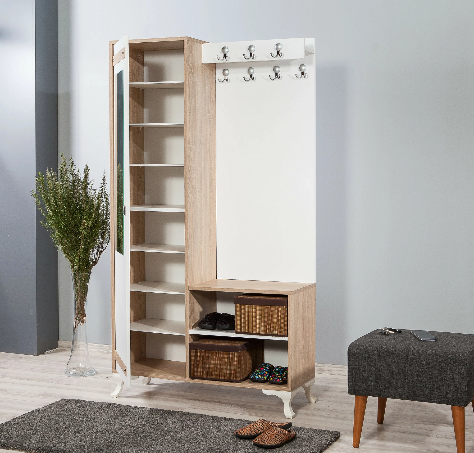 Stendë korridori Hanah Home, İnci-200, ngjyrë lisi Sonoma