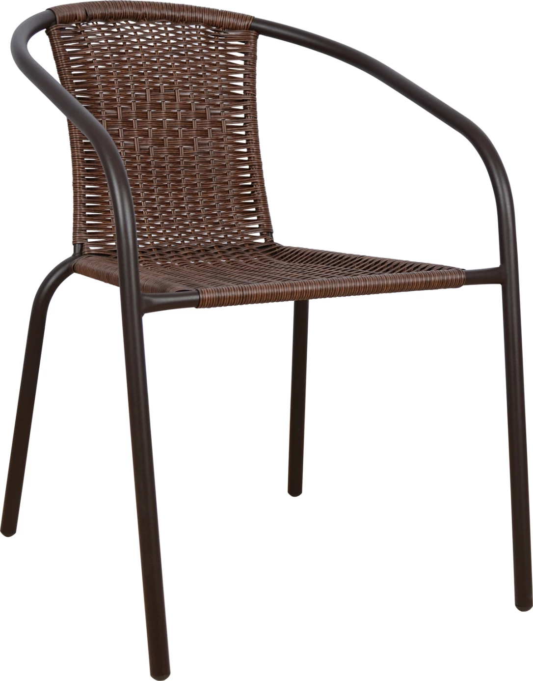 Karrige për jashtë Camel, ngjyrë kafe metalike me thurje, FH5015.02, 48x48-53x72 cm