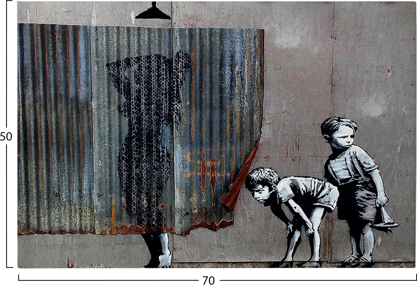 Pikturë muri GOBI FH4821, kanavacë e printuar, 70x3x50cm