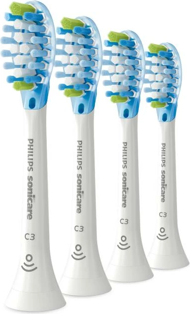 Koka furçe elektrike, Philips, HX9044/87, Sonicare C3 Premium Plaque Defence, bardhë, set 4 copë