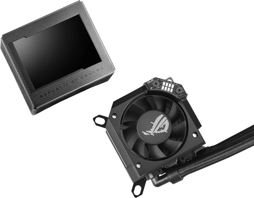 Ftohës uji ASUS ROG Ryujin III 240 ARGB, 3.5" LCD, 2x120mm, i zi