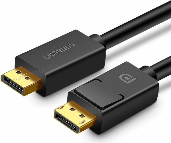 Kabllo DisplayPort UGREEN 10245, DP 1.2, 1.5 m, 4K@60Hz, mashkull-në-mashkull, e zezë, BOX