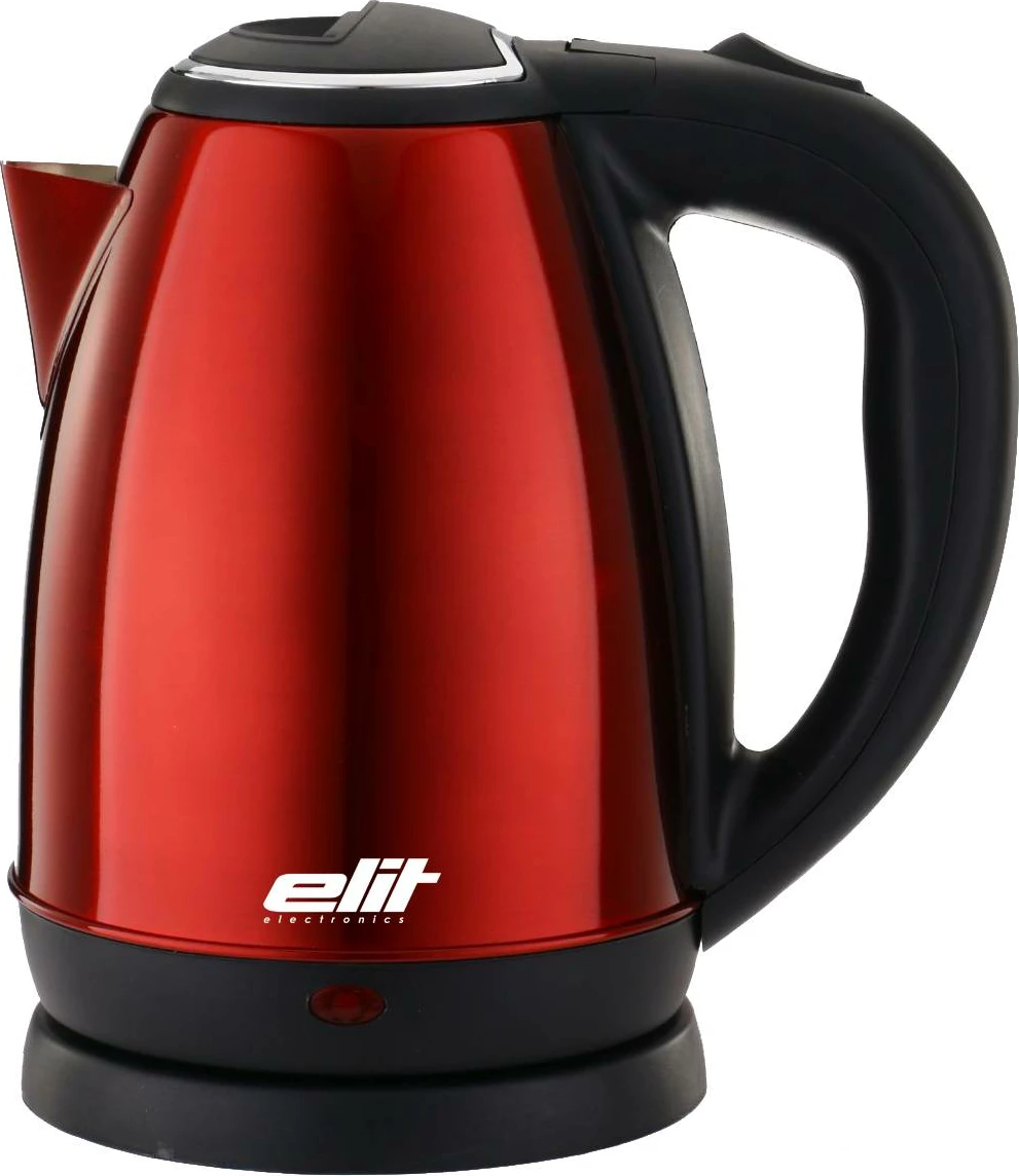 Zierëse uji, Elit WKM, 1.7 L, çelik inox, bazë 360°, filtër gëlqereje, e kuqe