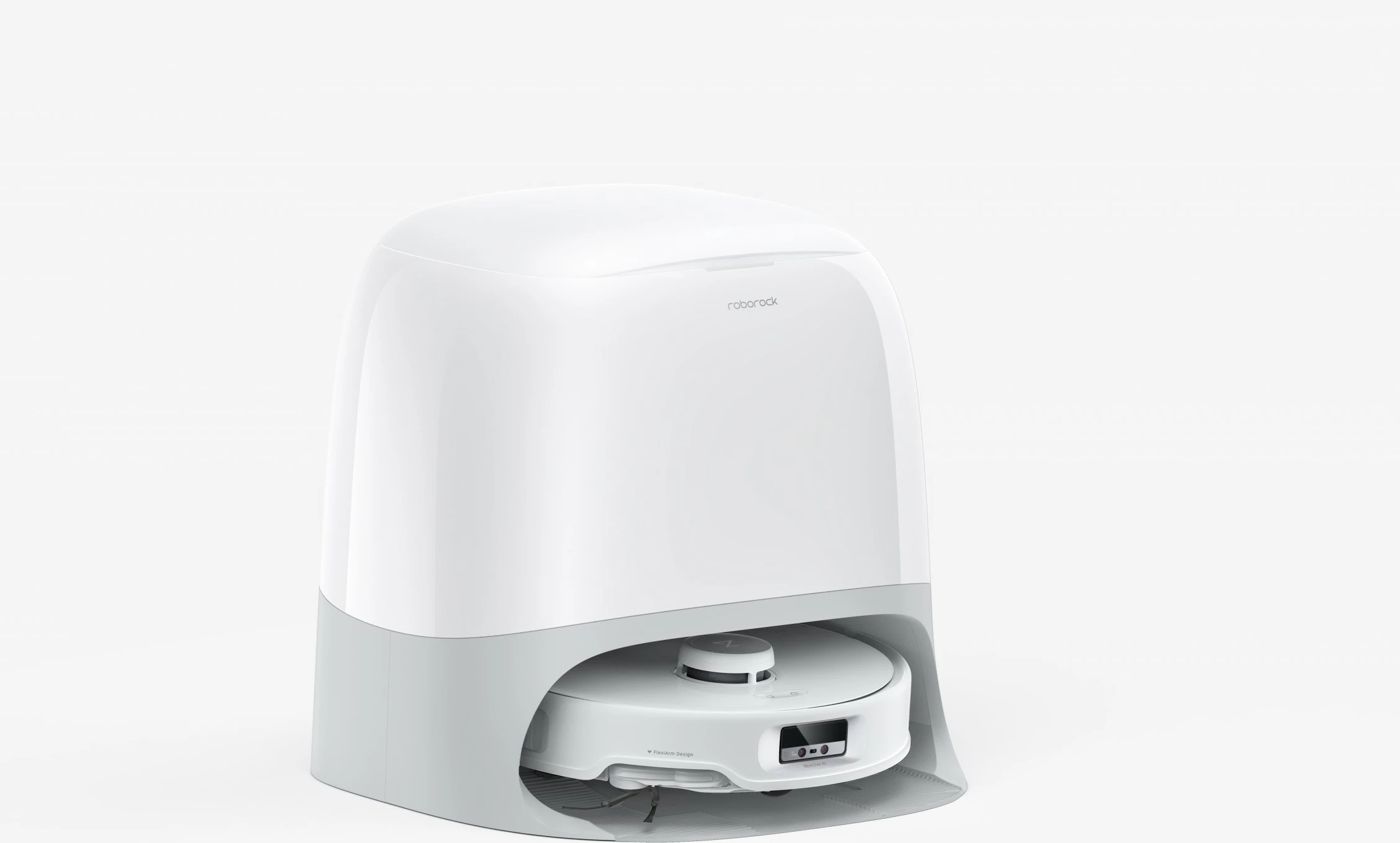 Robot fshesë Roborock Q Revo Curv, 0.325L, 2.5L bazë, i bardhë