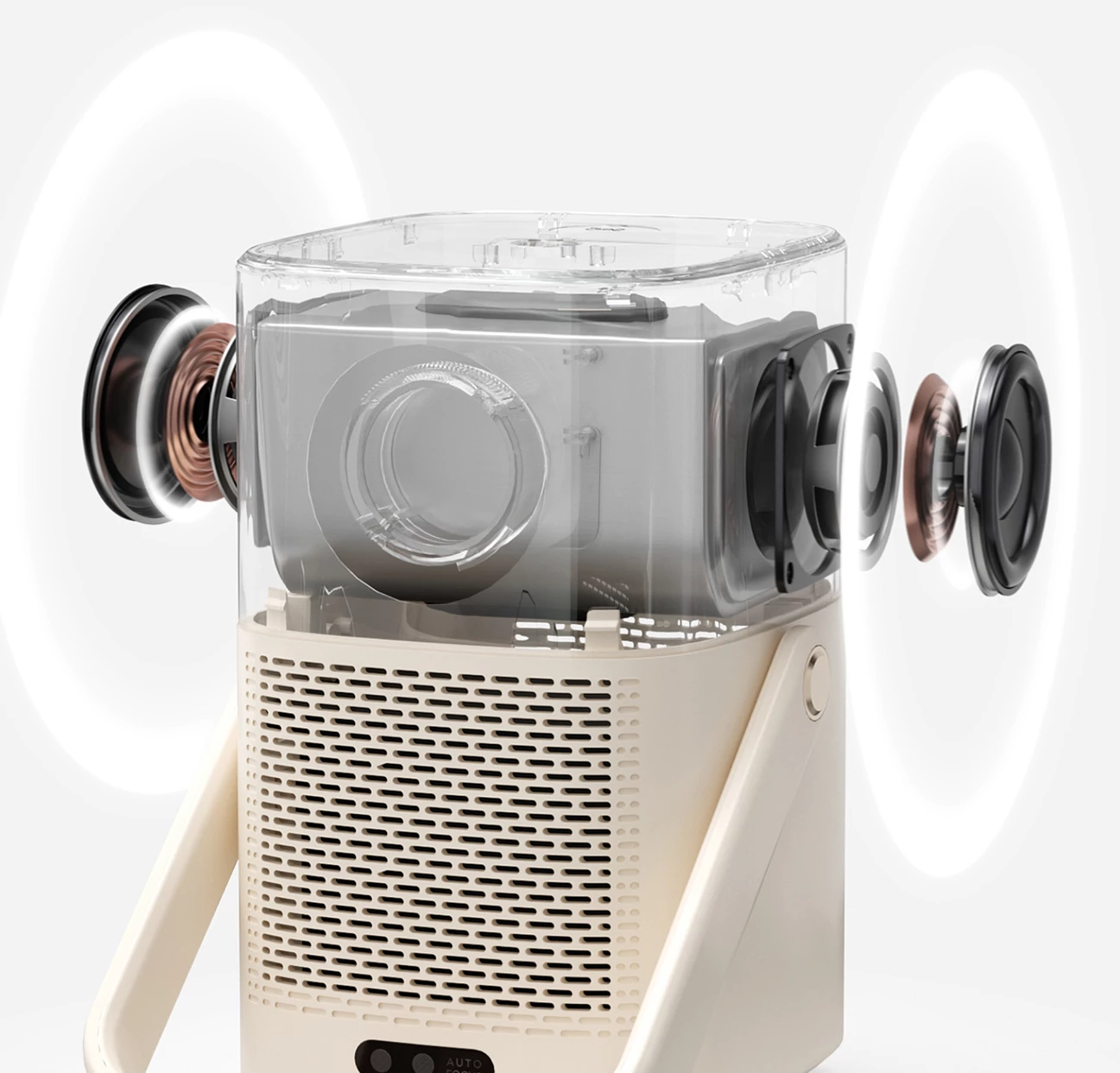 Projektor multimedia Yaber T2 Plus, Full HD 1080p, JBL Speakers, Google TV dongle, Bezhe