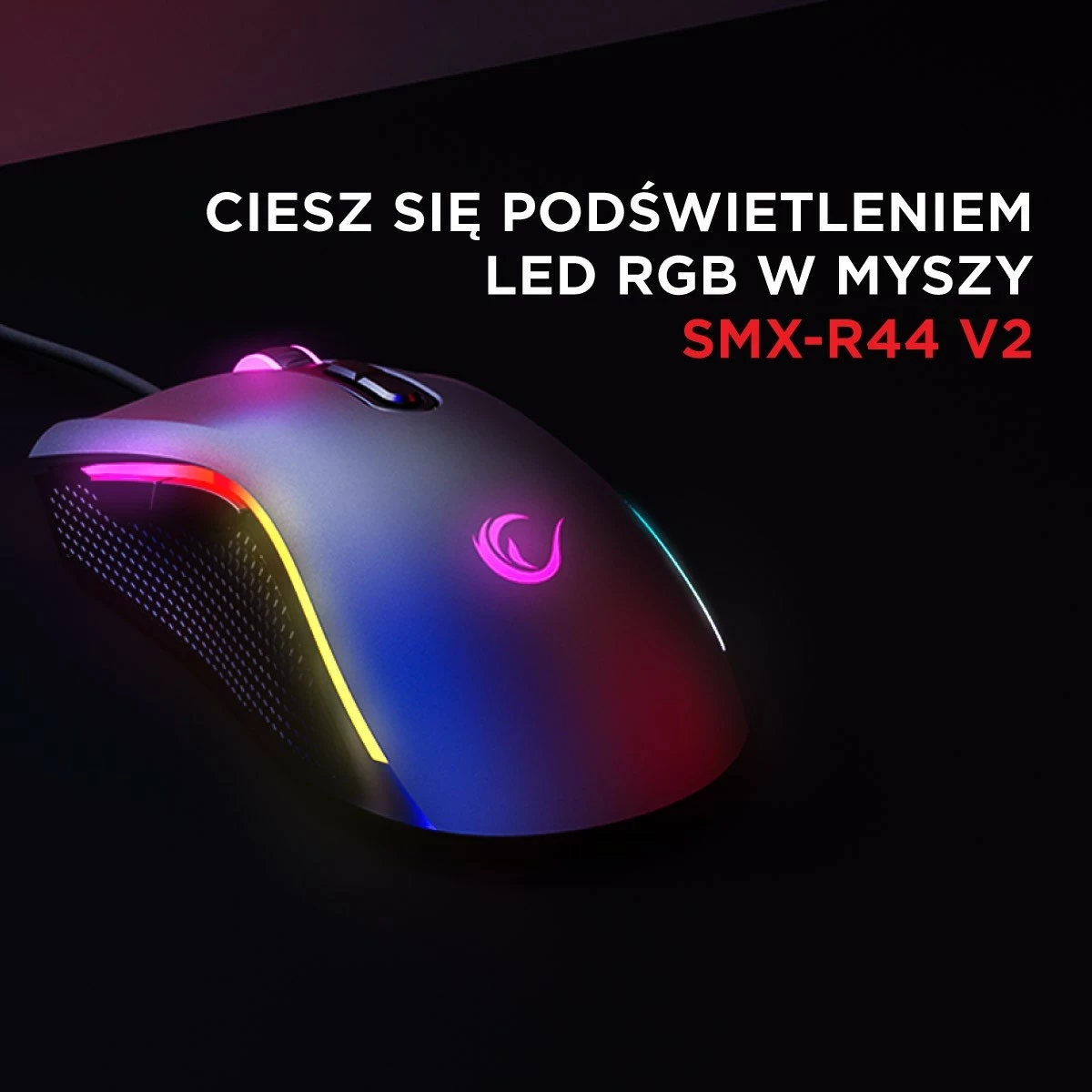 Maus Rampage SMX-R44V2, 12800 DPI, RGB, 7 taste, i zi