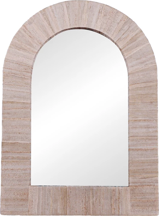 Pasqyrë Koin Inart dru banane, hije natyrale, 78x78x8cm