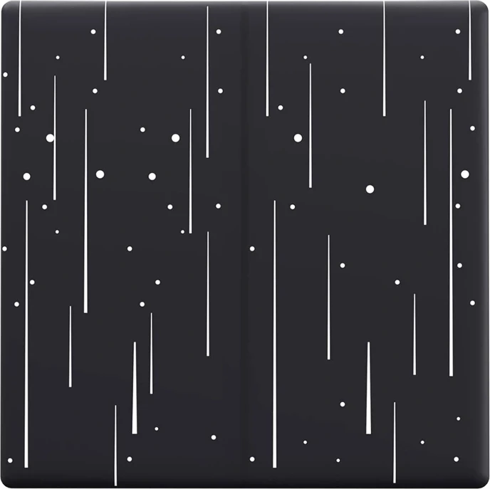 Kapak dekorativ Sonoff T5-2C-86-star për çelës të mençur, plastikë, zi