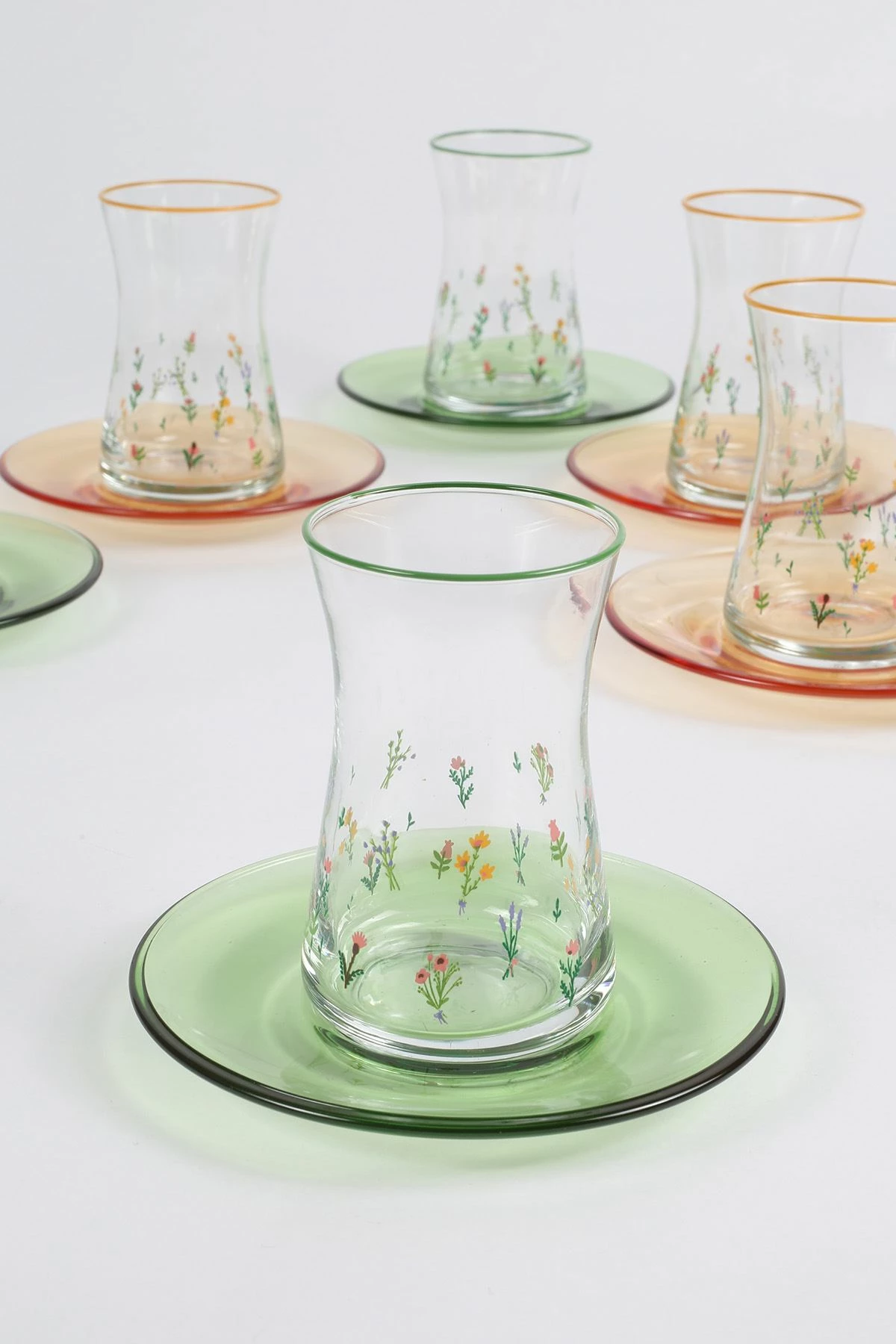 Set gotash çaji (12 copë), Hermia Concept, dizajn botanik