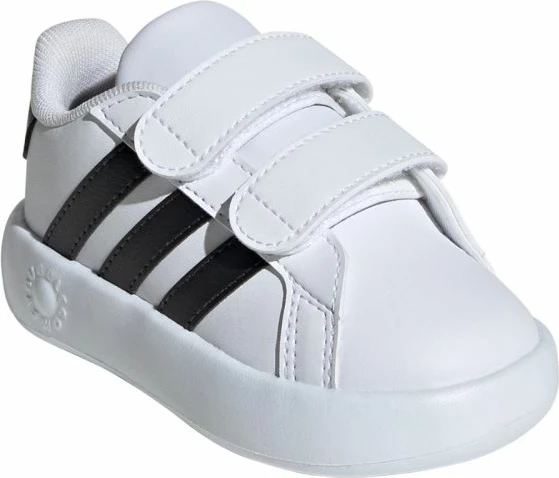 Këpucë për fëmijë adidas, të bardha dhe të zeza