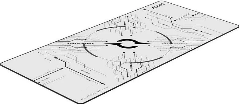 Mauspad Aqirys GRUIS Extra Large 900x400, e bardhë