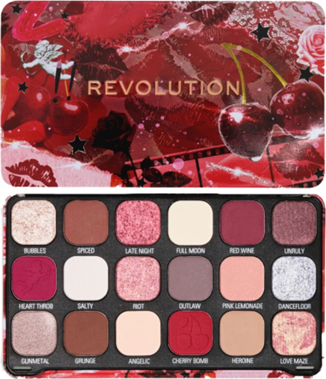 Revolution Forever Flawless Eyeshadow Palette - Cherry Rebel Red