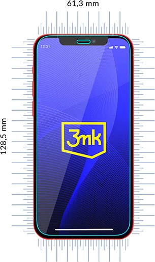 Mbështjellës xhami hibrid 3mk FlexibleGlass për iPhone 12 mini, Transparent