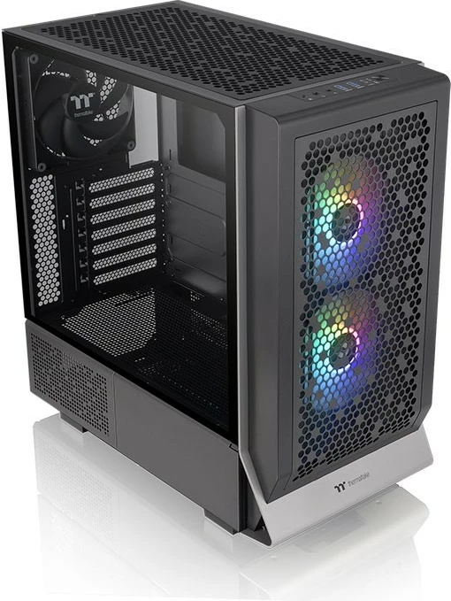 Kasë Thermaltake Ceres 300 TG ARGB, Midi Tower, xham i temperuar, e zezë