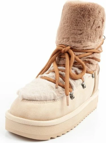 Çizme dimri për femra D.Franklin, bezhë