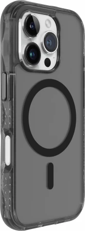 Mbështjellës LAUT Crystal Matter X për iPhone 16 Pro Max, MagSafe, i tejdukshëm/zi