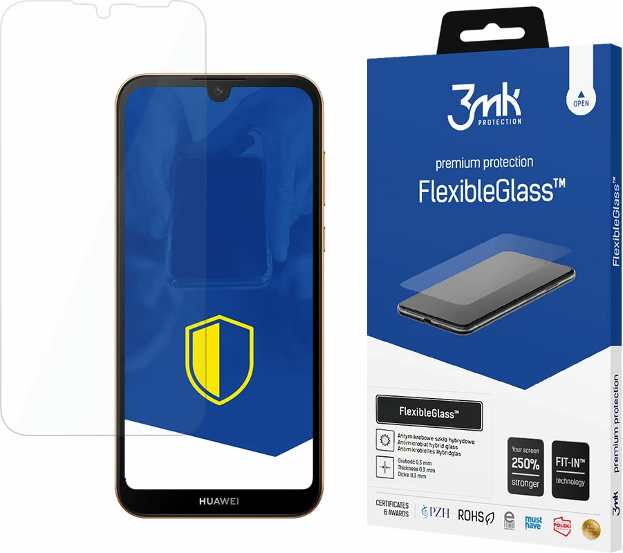 Mbrojtës ekrani FlexibleGlass për Huawei Y5 2019, 3mk Protection