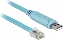 Kabëll USB në RS-232 DeLOCK 63289, 3m, USB Type-A në RJ-45, kaltër