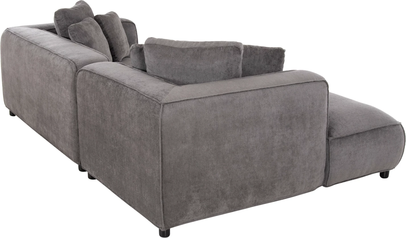 Divan qoshe i majtë, 3-vendësh, GRACE, FH3280.03L, ngjyrë gri, 252x105-160x70-90H cm