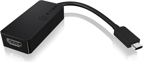 Adapter USB-C në HDMI ICYBOX IB-AC534-C 4K@60Hz Plug & Play, zi (1 copë)