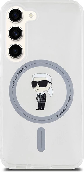 Mbështjellës Karl Lagerfeld IML Ikonik MagSafe për Samsung Galaxy S23, Transparent