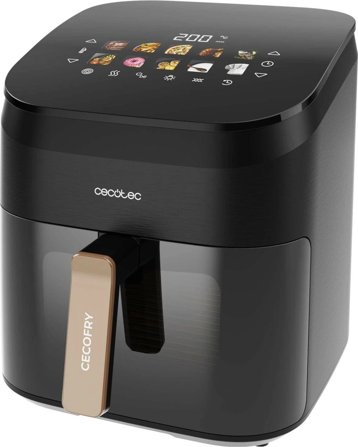 Fryer dhe grill Cecotec Cecofry&Grill Smokin' 6500, 6L, 2200W, e zezë