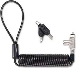 Kabllo sigurie për laptop Kensington ClickSafe 2.0 N17 Slim me çelës, 1.8m, zi/argjendtë