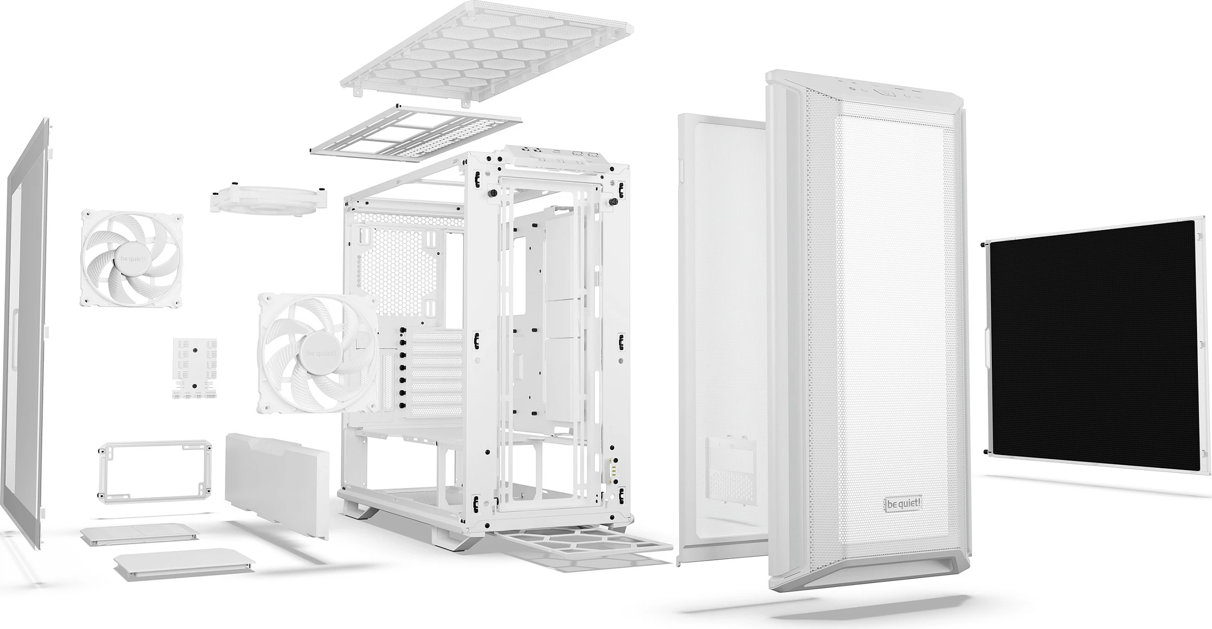 Kasë Be Quiet! Dark Base 701, Tower, PC, White, ATX, EATX, micro ATX, Mini-ATX