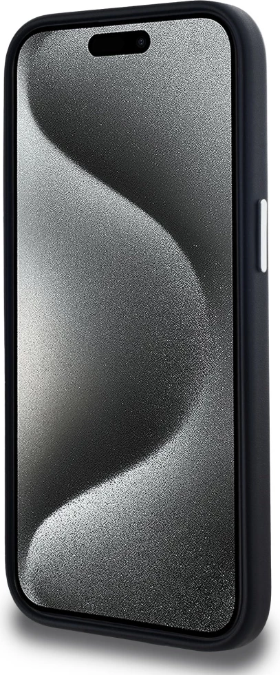 Mbështjellës Karl Lagerfeld FW Metal Plate MagSafe për iPhone 15, i zi