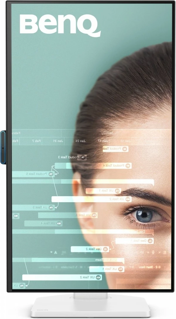 Monitor BenQ GW2790TC 27" FHD 144Hz IPS 5ms me altoparlantë, USB-C/HDMI/DisplayPort, rregullim lartësie & pivot, zi/bardhë, me kabllo HDMI