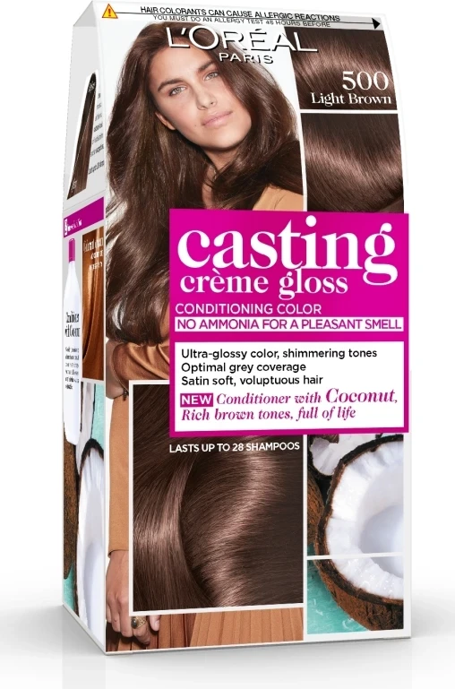 Ngjyrë për flokë Loreal Casting, 500 Light Brown 48 ml