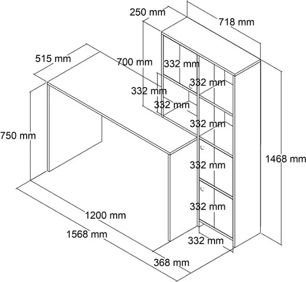 Tavolinë e punës Glam