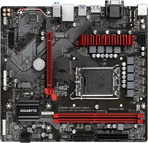 Pllakë amë Gigabyte B760M GAMING DDR4, micro ATX, Socket LGA1700, e zezë