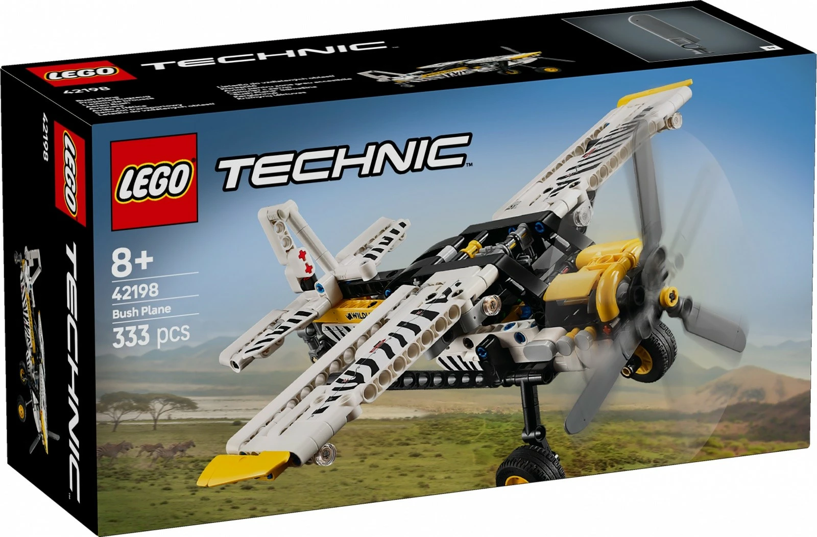 Set LEGO Technic aeroplan transportues 42198, 333 pjesë, vija zebre