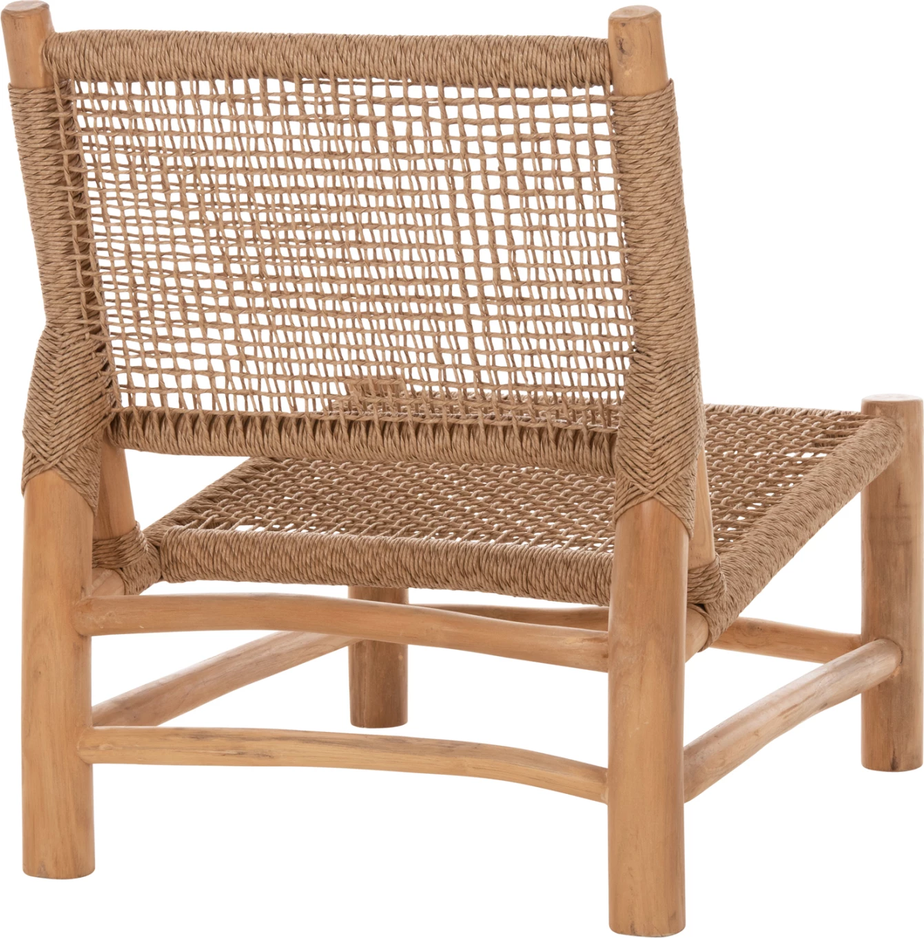 Karrige për brenda LONDER FH5986 dru TEAK dhe ratan sintetik 63x77x77Hcm