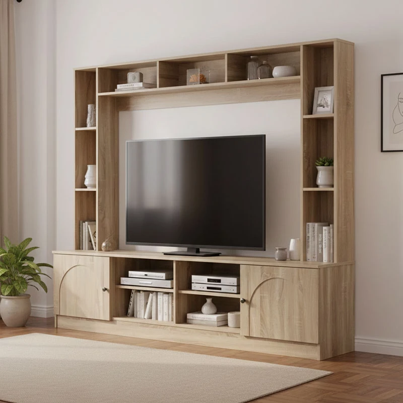 Set për TV Ambera, ngjyrë sonoma, 200x40x171.5cm